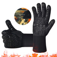 BBQ  Gloves 800°C Oven Extreme Heat Resistant, Food Grade Kitchen Grill
