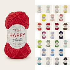 HAPPY CHENILLE Wool by SIRDAR * Knitting Yarn * Twenty-Five Colours * 15g *