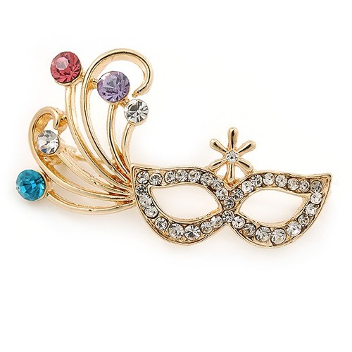 Gold tone crystal carnival - crystal,