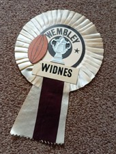 Vintage Widnes Rugby League Wembley Rosette