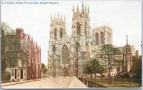 York antique postcard minster - postcard,