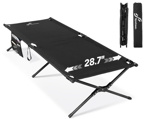 Camping cot x28 x14 - camping, 78.3"x28.7"x14.6"