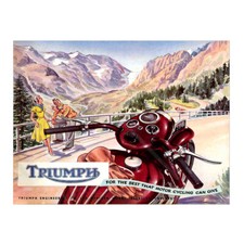Triumph Motorcycle Metal Sign