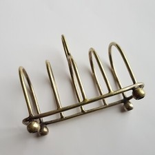 Edwardian toast rack silver