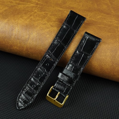 Black flat leather - black,