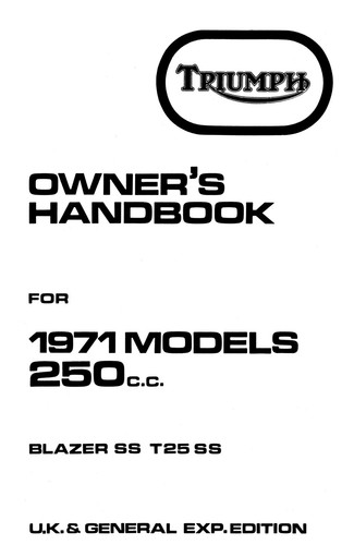 Triumph 1971 trophy - triumph,