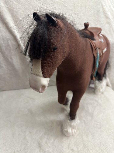 American girl prancing pony - girl,