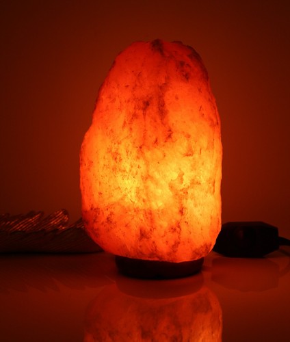 Himalayan dark pink salt lamp - dark,