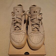 DIADORA BORG ELITE 1981 TRAINERS SIZE 7 RETRO 2001 SIZE RELEASE WHITE/GOLD LTHR