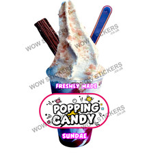 Ice cream van sticker Popping
