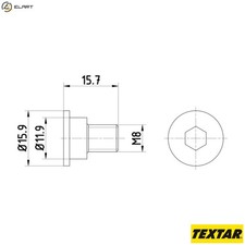 BOLT BRAKE DISC TPM0003 FOR