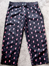 Next, Ladies black/red floral