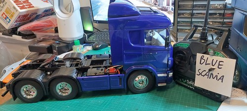 Tamiya scania 6x4 blue edition - scania,