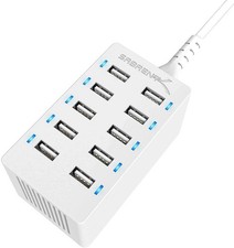 SABRENT 60 Watt 12 Amp 10 Port