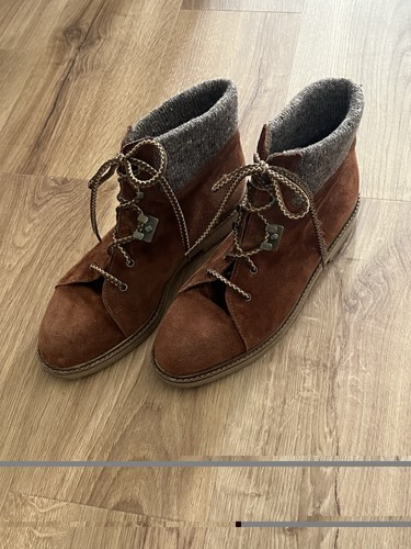 Ferrelli brown suede ankle - suede,