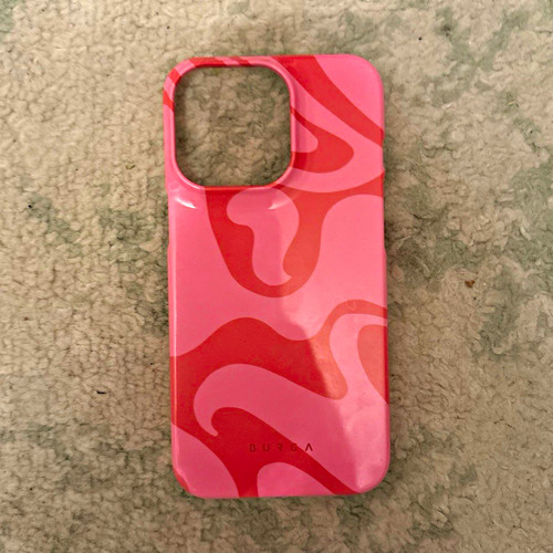 Burga pink patterned glossy - burga,