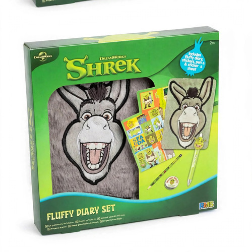 Shrek donkey fluffy diary set - shrek,