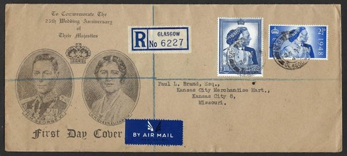 Kgvi 1948 royal silver wedding - 1948,