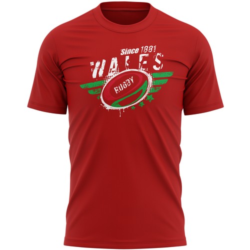 Welsh rugby supporter mens - rugby, t