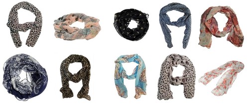 Fashion scarves assorted - scarves,,