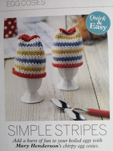 Simple stripes egg cosy - simple,