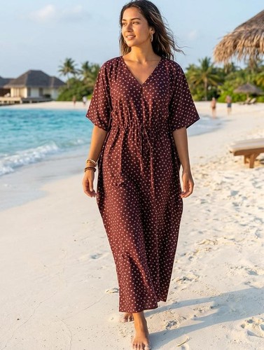 Women long african kaftan - african,