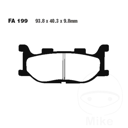 Ebc brake pad - ebc, v
