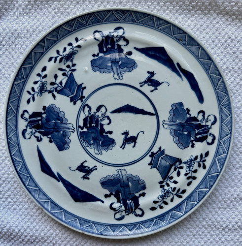 Antique chinese kangxi blue - chinese, &