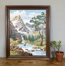 VTG Framed PBN Hand Paint by