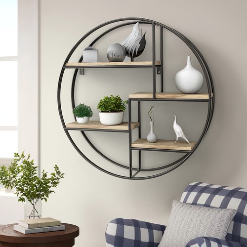 Wall mounted shelf - mounted, geometric