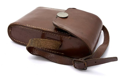 Vintage leather folding camera - folding,