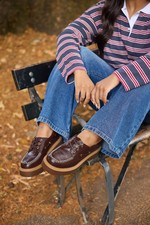 Yours Curve Women's Plus Size Chunky Lace Up Boat Shoes In Extra Wide EEE Fit