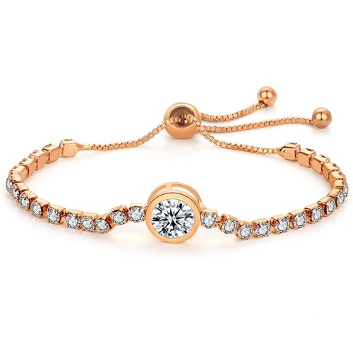 Adjustable silver rose gold - rose,