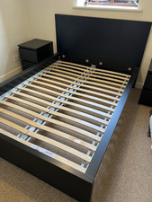 IKEA Malm Double Bed Frame Black