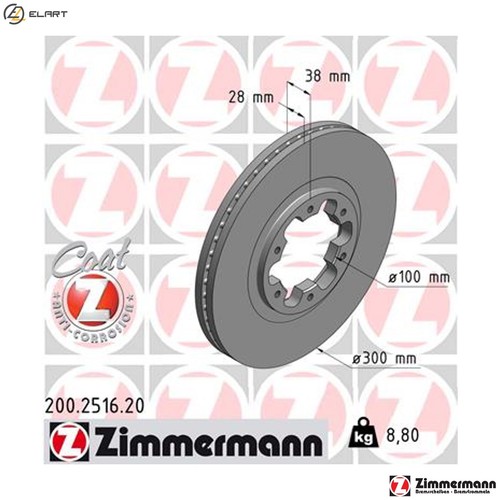 Brake disc 200 2516 - brake,