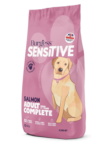Burgess sensitive dry dog food - dry,