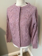 Womens Dusky Rose Cardigan by Marks & Spencer, size 12, good condition