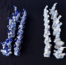 Porcelain russian gzhel chess - russian,