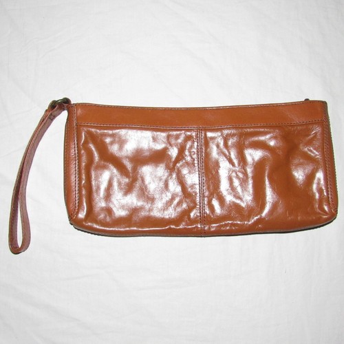 Clarks tan leather wristlet - clarks,