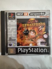 PS1 Game WORMS ARMAGEDDON PAL WITH BOOKLET SONY PLAYSTATION 1 Good Condition