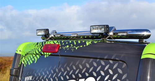 Rear roof bar spots - rear, +