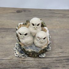 Border Fine Arts 081 - Tawny Owlets Figure Bird Statue