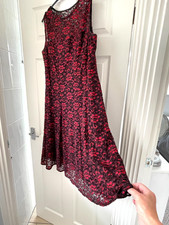 Beautiful Roman dress red Lace