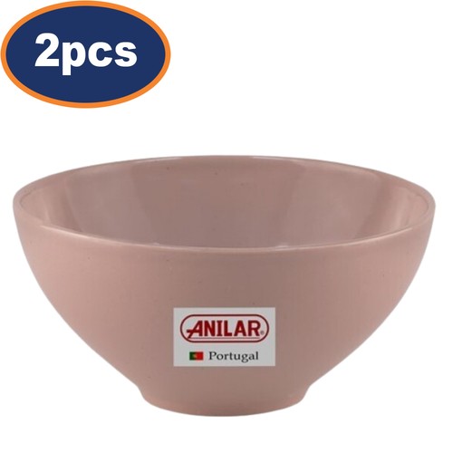 Bowl stoneware pink - bowl, 14.5cm