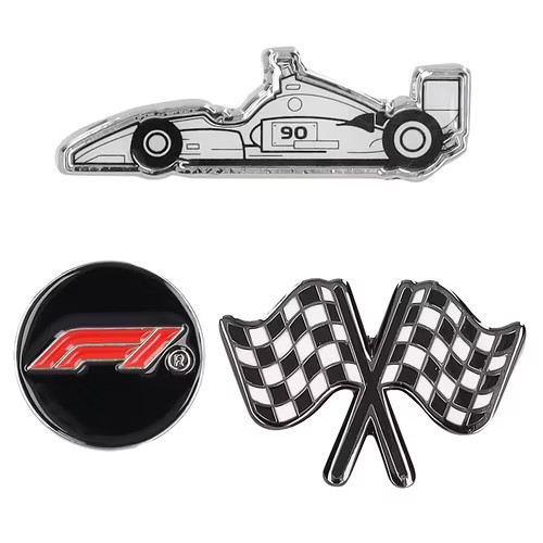 Formula badge pin - pin, silver