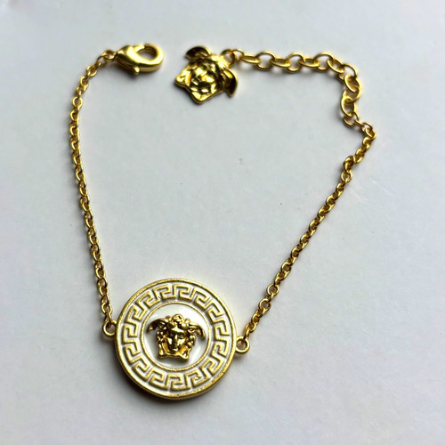Versace signed gold cable - versace,