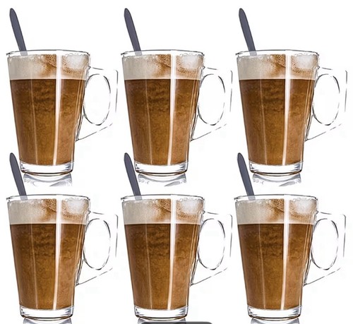 Set latte coffee - latte, cups