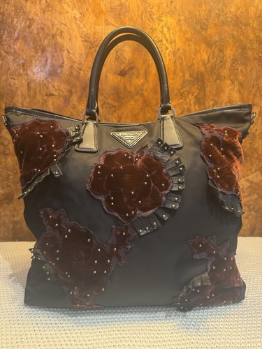 Prada burnout convertible tote - burnout,