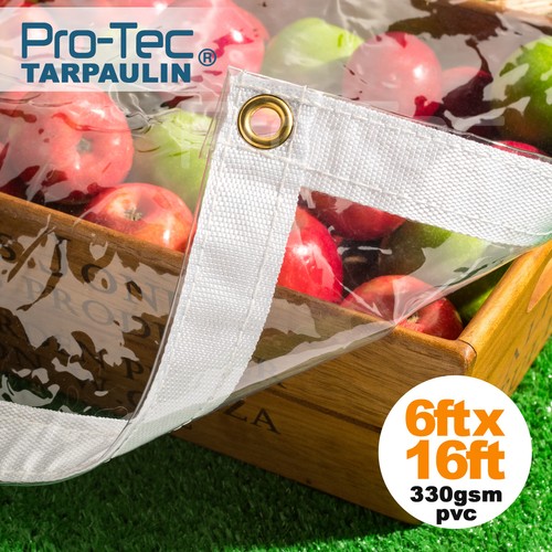 330gsm clear tarpaulin heavy - 330gsm,