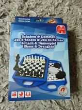 Chess and Draughts board game Travel family game Used VGC